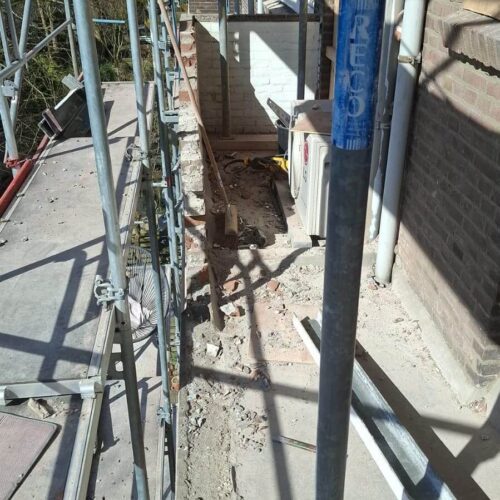 Renovatieproject steigerbouw Verbouwingswerkzaamheden